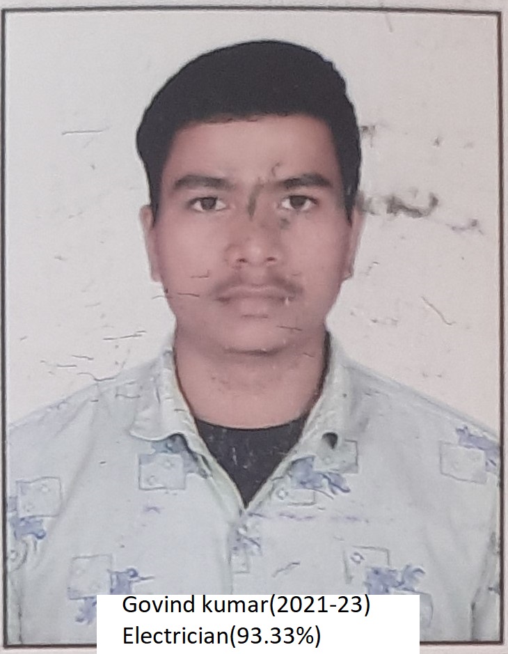 Karan Kumar (2021-23) Electrician 94.33% - Gaya Pvt ITI